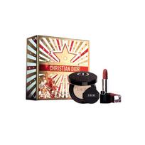 DIOR Lipstick Three-piece set: blue gold lipstick #720 velvet + embroidered outer box + soft and shiny #0N air cushion core mėlyna