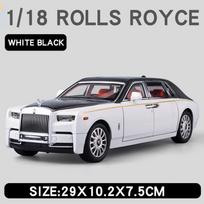 1:18 Rolls Royce Phantom Alloy Luxy Car Model Diecasts Metal Vehicles Collect Simulated Decorations Sound & Light Gifts For Kids balta