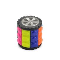Colorful 3D Rotating Magic Cylinder Cube - Babylon Tower Themed Stress Relief Sensory Puzzle Toy for Kids Birthday Gifts