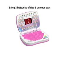 Children's simulation laptop model toy early education LED display learning machine