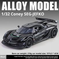 1:32 Koenigsegg Jesko Model Car Alloy Simulation Super Car Racing Toy Car Model Collection Ornament Desktop Decoration Pull Back juoda