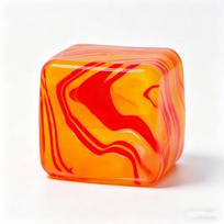 Needoh Snaigės formos ledo kubelio Squishy aklas dėžutė, salyklo cukraus lėto atšokimo streso mažinimo nuo nerimo spaudomas žaislas