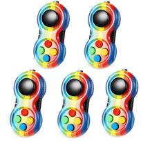 5PCS Fidget Toys Controller Pad Cube Anxiety and Stress Relief For Adults Kids Sensory Toys Juguete De Descompresión Antiestrés
