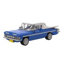 MOC Speed Vehicle 1959 Chevroleted Nomad Wagon and Bel Air Retro Vehicles Technical Car Sets Building Blocks Toys Children Gift