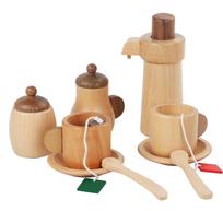 Wooden Children Montessori Toy Teapot Teacup Simulation Kitchen Utensil Kid Education Pretend Play Toy  girls gift birthday