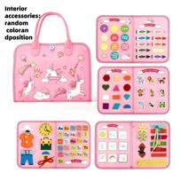 Toddler Busy Board - Montessori Toys , Educational Learning Sensory Busy Book, Airplane Car Travel Activities Toy