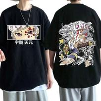 25 New Hot Anime Demon Slayer Kimetsu No Yaiba Personality Trendy Cool Graphic Printed T-Shirts Fashion Harajuku Tees Gifts Tops S juoda