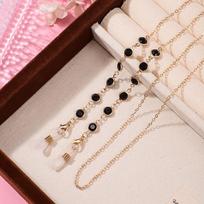 Colorful Crystal Beads Eyeglass Holder Anti Drop Nonslip Sunglass Lanyard Straps Multicolor Eyeglass Chain Eye Accessories