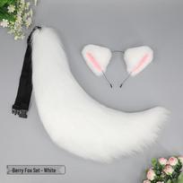 Plush Lolita Fox Ear Headband & Tail Cosplay Accessories