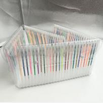 48 vienetų patvarus daugiaspalvių gelinių rašiklių rinkinys su 100 akvarelės spalvų 12 Pack