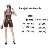 Oktoberfest Costume Set for Adults - Munich Beer Overalls for Men and Women XL