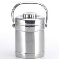 Stainless Steel Drum-shaped Insulated Lunch Box, Large Capacity 2/3 Layers, Portable for Students and Work 1.4L Insulated