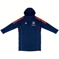 Adidas Manchester United 2024-25 Season Padded Striped Hooded Football Jersey Unisex Jerseys IT2003 S