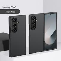 Samsung Z Fold7 Case: Skin-Feel Matte, Drop-Proof, Fits Z Fold6/Z Fold5, Unisex Design W23 vidurnakčio juodos spalvos