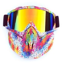 Snow Sports Winter Ski Snowboard Snowmobile Face Mask Shield Glasses Goggles Floret