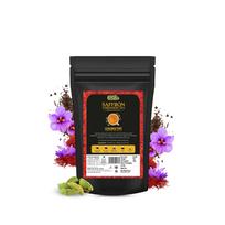Golden Tips Saffron(Kesar) Cardamom (Elaichi) Exotic Indian Masala Chai CTC Black Tea (40 Cups), 100 g