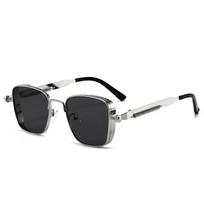 UV Protection 400 Rectangular Goggles Steampunk Metal Eyeglass Frame Personalized Sunglasses For Men And Women