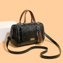 Vintage Boston Bag Women's Crossbody Shoulder Bag juoda