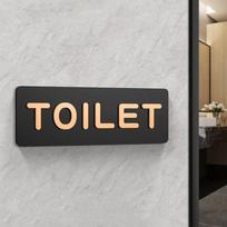 Vyrai Moterys Tualeto Ženklai WC Ženklai Prekybos Centrai Biurų Pastatai Durų Plokštelės Priminimo Indikatorius Plokštelė Viešojo Tualeto Orientacinis Ženklas (as the picture,24x8cm)