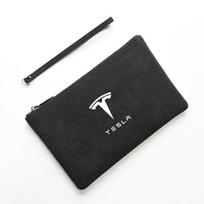 Suede automobilio vairavimo dokumentų krepšiai Kortelių laikiklis ID dėklas Tesla Model 3 Model S Model X Model Y Roadster SpaceX