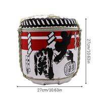 27cm Japoniškas Imitacinis Sake Indas Tradicinis Statinė Sushi Parduotuvė Restoranas Vitrina Putplasčio Vyno Statinė Klubas Pub Baras Dekoras Baldai