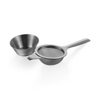 1set Reusable Pratical Teapot Infuser With Handle Kongfu Mesh Colander  Filters Stainless Steel Tea Strainer sidabras