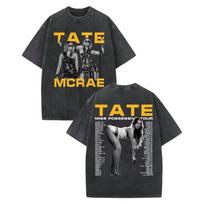 Tate McRae Miss Possessive World Tour  Graphic T Shirts Fashion Aesthetic Vintage Washed Tshirts Unisex Women Cotton T Shirt M