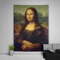 Mona Lisa tapestry wall psychedelic 75x100 juoda