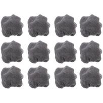 12pcs Window Cleaning Robot Replacement Pads Round Reusable Glass Cleaning Robot Cloths For Home And Commercial tamsiai pilka spalva