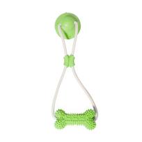 Suction Cup Dog Teeth Grinding Toy Elastic Pet Interactive Toys Creative Pet Molar Bite Toy  Gift žalia