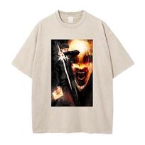 Berserk Guts T Shirt Manga Griffith Printed  Tshirt Men Unisex Clothes Street Vintage Washed Tshirt Short Sleeve Cotton Tees S
