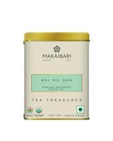 Makaibari Bai Mu Dan Organic White Loose Tea Handpicked Premium Whole Leaf Tea In 25 gm Tin Caddy Gift Pack Of 1