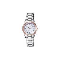 CITIZEN Exceed Series 50 Meters Waterproof Quartz Titanium Strap Women's Watch White Dial ES9374-53A mėlyna