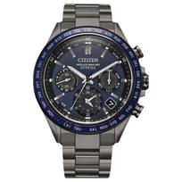 CITIZEN Attesa Series 100m Waterproof Solar Quartz Titanium Strap Men's Watch Blue Dial CC4059-64L mėlyna