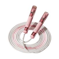Jump Rope with Bearing System for Children and Students Adjustable Speed Skipping Rope for Fitness Training and School Exams Performance One Size rožinė