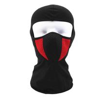 Breathable Balaclava Motorcycle Full Face Masks Skullies Cap Hat Motocross Motorbike Helmet Moto Riding Neck Face Hood Moto Mask raudona