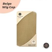 JBextension 1pc Beige Wig Cap, Nude Lace Front Wig Stocking Cap for Women, Breathable Stretchy Wig Underwrap Cap 4 inches geltona