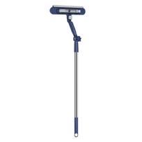 120cm Window Cleaning Brush Extendable Handle Glass Washer Squeegee Tool for High and Hard to Reach Windows and Surfaces One Size
