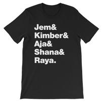 Jem And The Holograms T-Shirt Mens Womens Tees Top. Black White Gray or Red Soft Cotton Tee 2XL