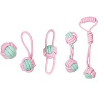 Durable Dog Chew Toys Set of 5 Tough Rope Toys for Teeth Cleaning and Interactive Play Suitable for Small Medium Large Dogs One Size