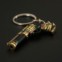 Arcane Jinx Gun Metal Keychain Keyring for Backpack Car Accessory Decorations Gifts for Toys