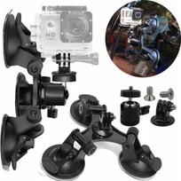 Potrójna Przyssawka Mocowanie Uchwyt Na Szybę Do Gopro Dji Action Sony Eken