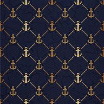 Outdoor Dekostoffe Oxford - Motiv Goldene Anker I Dx365