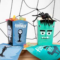 Pudełka Kubełek Na Popcorn Halloween Monster 6Szt.