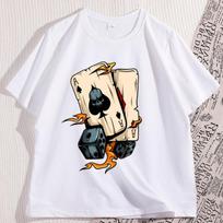 Mens Casual Printed Tshirt Complex Skull and Mechanical Cotton T Shirt Round Neck Short Sleeve Fashion Pattern Tshirt Clothes S juoda