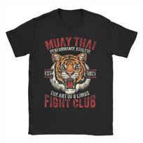Muay Thai Thai Boxing T Shirts for Men Women Pure Cotton Leisure TShirt Round Neck  Tees Short Sleeve Clothes Adult S juoda