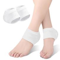 Silicone Heel Protective Cover Anti-Crack Polyester Plantar Fasciitis Heel Socks Skin Repair Fasciitis Support balta