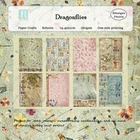 Skraidyklės Scrapbooking Popieriaus Bloknotas Įvairių Raštų Decoupage Kartonas Vintažinis DIY Dekoratyvinės Kortelių Gamybos Reikmenys 8vnt Junk