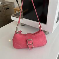 Fashi Design Women's Shoulder Crossbody Bags Vintage Rose Red Ladies Chain Underarm Bag Female Girls Clutch Purse Handbags 23x5x12cm rožinė