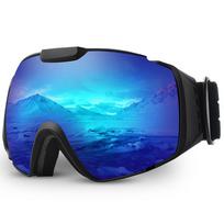 MAXJULI Ski GogglesOTG Anti-Fog Winter Sport Snowboard Skate Snowmoblie Double Layer Spherical Lens Snow Safety Glasses For Gents For Ladies M4